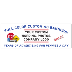 Full Color Custom Advertising Banners - 96x48