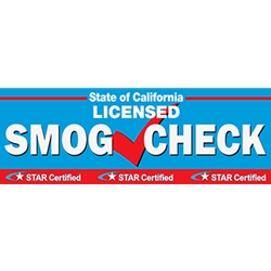 California SMOG CHECK Banner - Inspection And Repair Station - 72x24