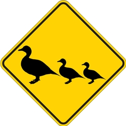 Duck Crossing Road Sign - 24x24