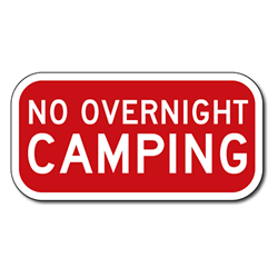 No Overnight Parking Violators Will Be Towed At Vehicle Owner's Expense And Risk Signs -12x18 - Reflective Rust-Free Heavy Gauge Aluminum No Parking Signs