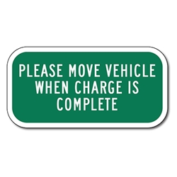 Electric Vehicle Charging Only Level One Sign - 12x18 - Reflective Rust-Free Heavy Gauge Aluminum Electric Vehicle Parking Signs