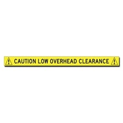 Buy Label - Caution Low Overhead Clearance - 24x1.75