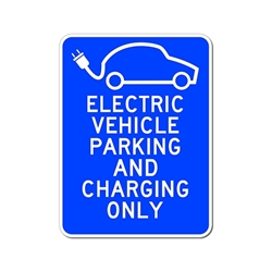 Post Informational Signs for Hybrid Electric Vehicle’ Charging Stations