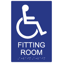 ADA Compliant Accessible Fitting Room Signs - 6x9