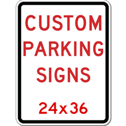 Custom Reflective Sign - 24x36 Size -Horizontal Rectangle - High-quality Rust-free and Heavy-duty Reflective Aluminum Custom Signs