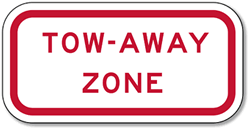 Federal R7-201 Tow-Away Zone Signs - 12x6 - Reflective Rust-Free Heavy Gauge Aluminum Parking Signs This sign meets Federal MUTCD standards for the R7-201 Tow-Away Zone Sign.