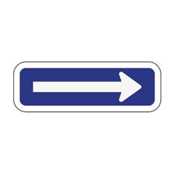 Arrow Symbol Signs - 6x2 - Durable Baked Enamel .050 gauge Aluminum Symbol of Accessibility signs