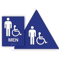 ADA Unisex Sign Kit with Wheelchair ISA Symbol