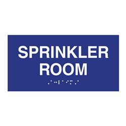 ADA Compliant Sprinkler Room Sign - 8x4