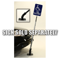 Surface Mount Flexible Sign Post And Base 8 5 Stopsignsandmore Com