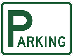 Parking Lot Signs with No Arrows - 24x18 - Reflective Rust-Free Heavy Gauge Aluminum