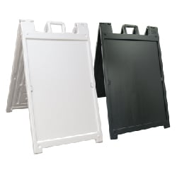 Double-Sided Sign Display Holders with Black Border