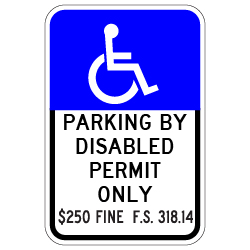 Custom Florida Combo Disabled Handicap - 12x18