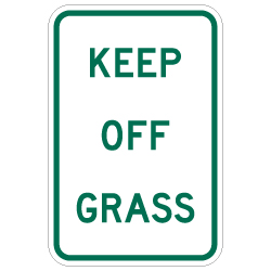 Keep Off Grass Sign - 12X18