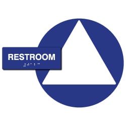 ADA Compliant Gender Neutral Sign Kit for Single-Use Restrooms