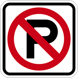 R8-3A No Parking Symbol Signs - 12x12