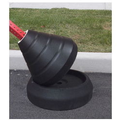 Buy Our 75LB - Rubber Sign Base Weight Attachment made from 100% Post Consumer Recycled Tire Rubber. Sign Base Weight attaches to our Sign Base for a total of 150 lbs.