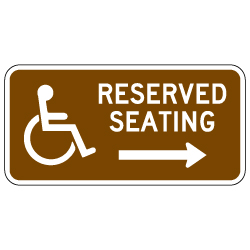 WHEELCHAIR ACCESS SIGN T4613-A6D NY UPDATED STANDARD 12"X12" FREE SHIPPING 