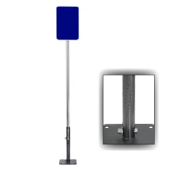 Product page for Surface Mount Rigid Sign Post and Base 6.5'