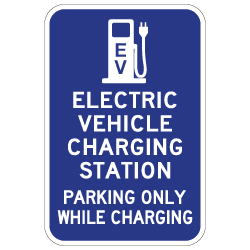 Please Leave Space for EV Charging Sign 