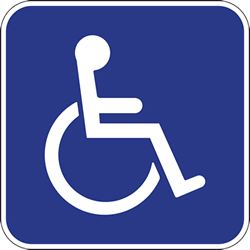 FTP-20-04-TOP Florida State Symbol of Accessibility Disabled Parking Sign