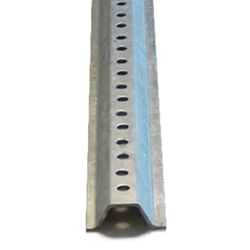 6-Foot Galvanized U-Channel Sign Posts - Medium Gauge