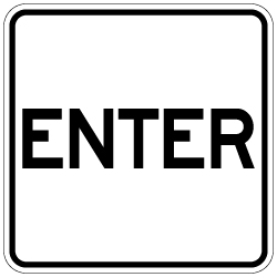 Enter Sign with No Arrows - 18x18 - Made with Engineer Grade Reflective and Rust-Free Heavy Gauge Durable Aluminum available at STOPSignsAndMore.com