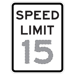 Choose the Speed Limit You Want in this Custom Speed Limit Sign - 24x30- DG3 Reflective rust-free heavy gauge aluminum Speed Limit Sign