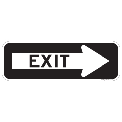 Exit( Right Arrow) Signs - 24x8
