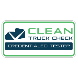 B.A.R. Clean Truck Check Credentialed Tester Sign - 24x12 - This Single-Faced Non-Reflective Sign is Made with Heavy-Gauge Rust Free Aluminum with Durable Vinyl and 3M Inks.